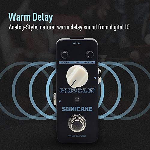 SONICAKE Delay Pedal AnalogStyle Delay Guitar Pedal Hybrid D