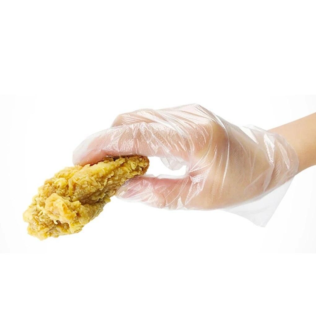 100 Pcs/bag Cleaning Gloves for Kids Disposable Gloves PE Disposable Food Gloves Sanitary Glove for Restaurant School