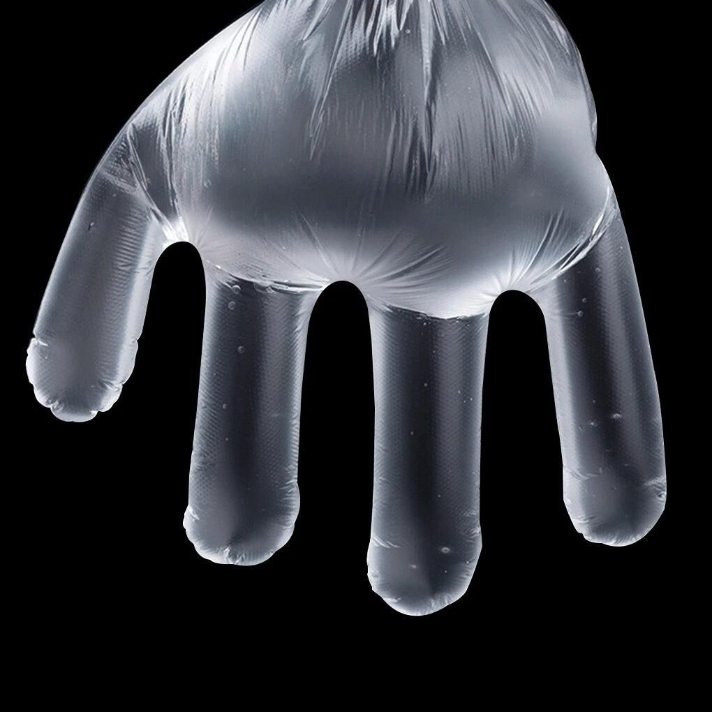 100 Pcs/bag Cleaning Gloves for Kids Disposable Gloves PE Disposable Food Gloves Sanitary Glove for Restaurant School