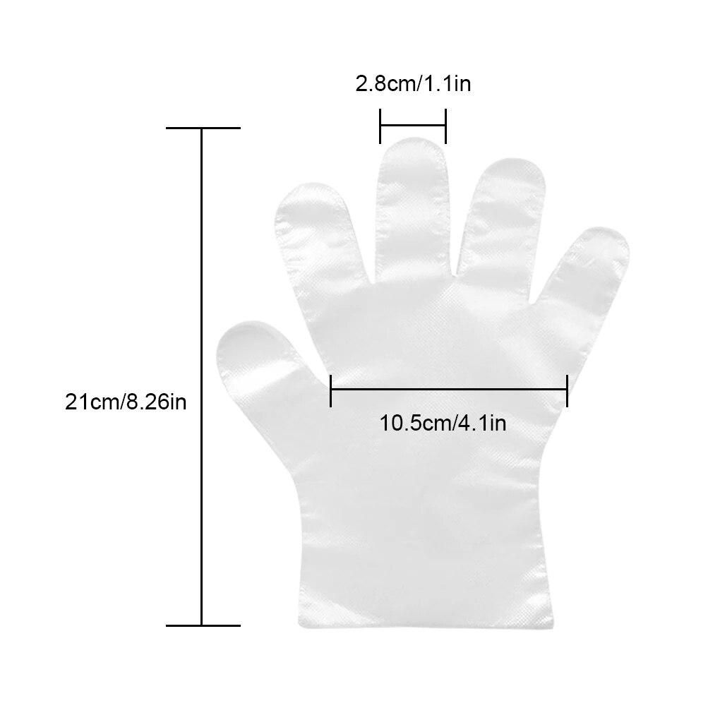 100 Pcs/bag Cleaning Gloves for Kids Disposable Gloves PE Disposable Food Gloves Sanitary Glove for Restaurant School