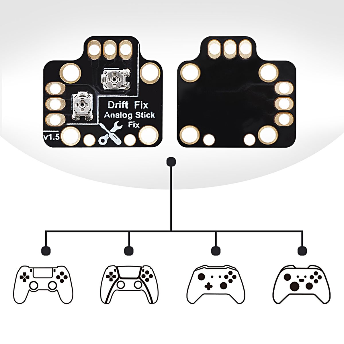 Gamepad Calibration Plate Widely Compatible Black