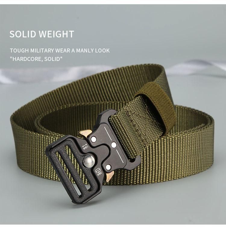 Men's Belt Outdoor Hunting Tactical Multi Function Combat Survival Nylon Belt
