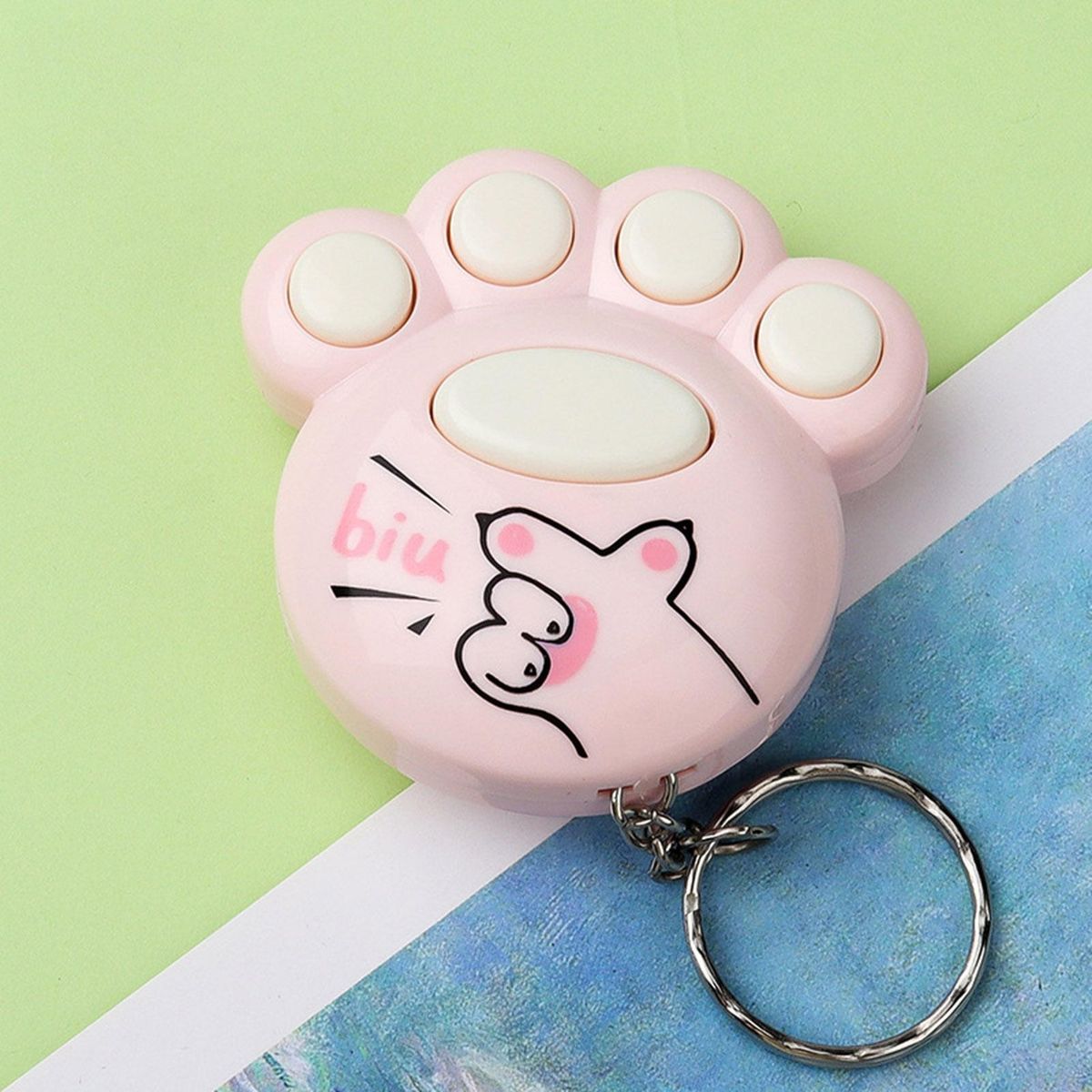 Keychain Cat Claw Game Machine Keychain Ornament Pink