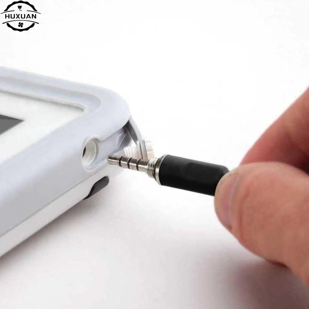 5Pcs/Lot 3.5mm HeadPhone Connector Male Two Channel Audio Jack Plug 3.5 Mm With Black Plastic Housing Size 5 x 0.9 cm