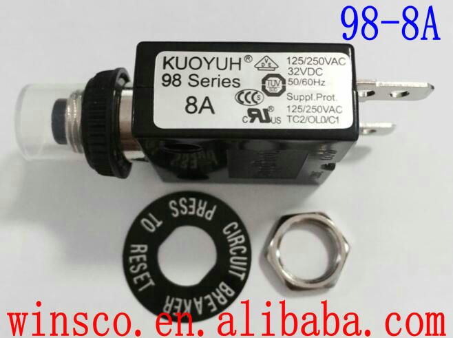 98-8A Waterproof Cap 100% NEW KUOYUH CIRCUIT BREAKER 98