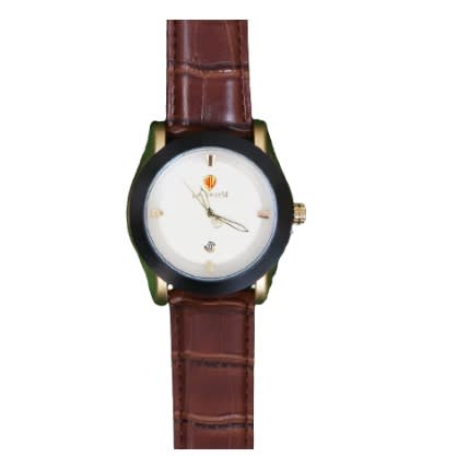 Business Men Leather Wristwatch - Brown