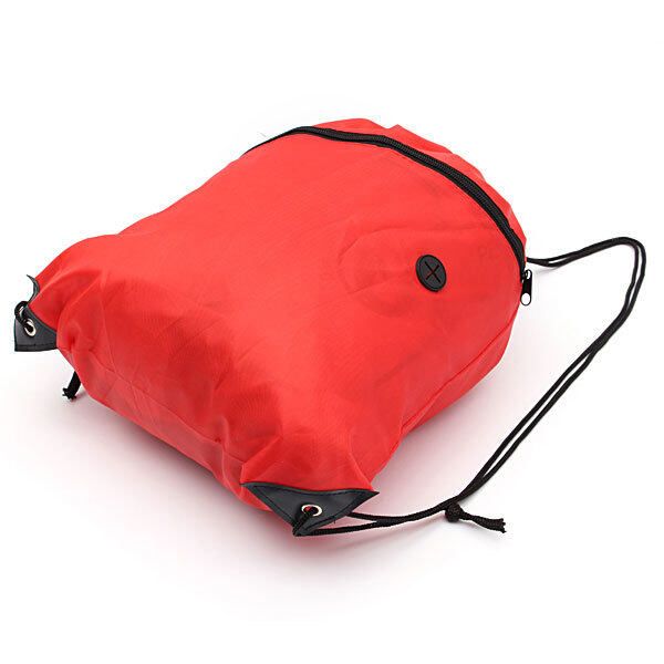 Liberty String Drawstring Backpack Tote Cinch Sack School Bag Bookbag Sport Pack Red Red (red)