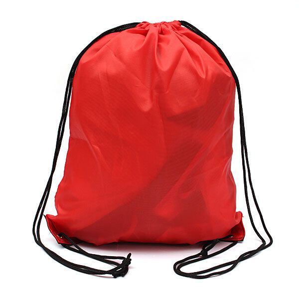 Liberty String Drawstring Backpack Tote Cinch Sack School Bag Bookbag Sport Pack Red Red (red)