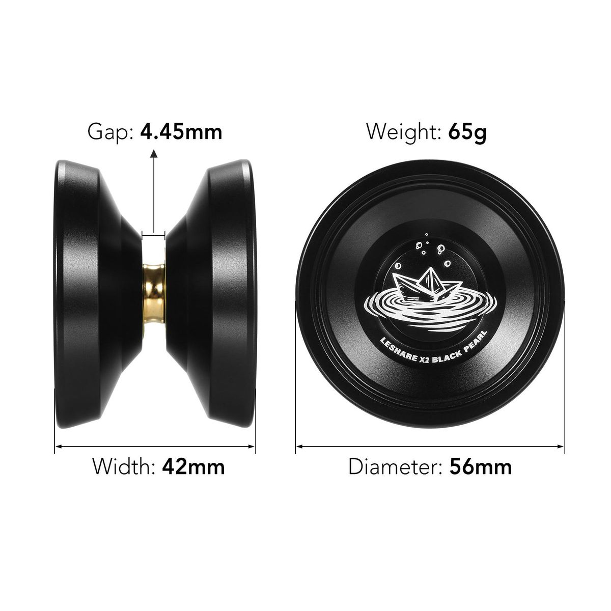 Aluminum Yoyo Ball Competitive Yo Yo Gift with Bearing Strings Glove and Storage Case