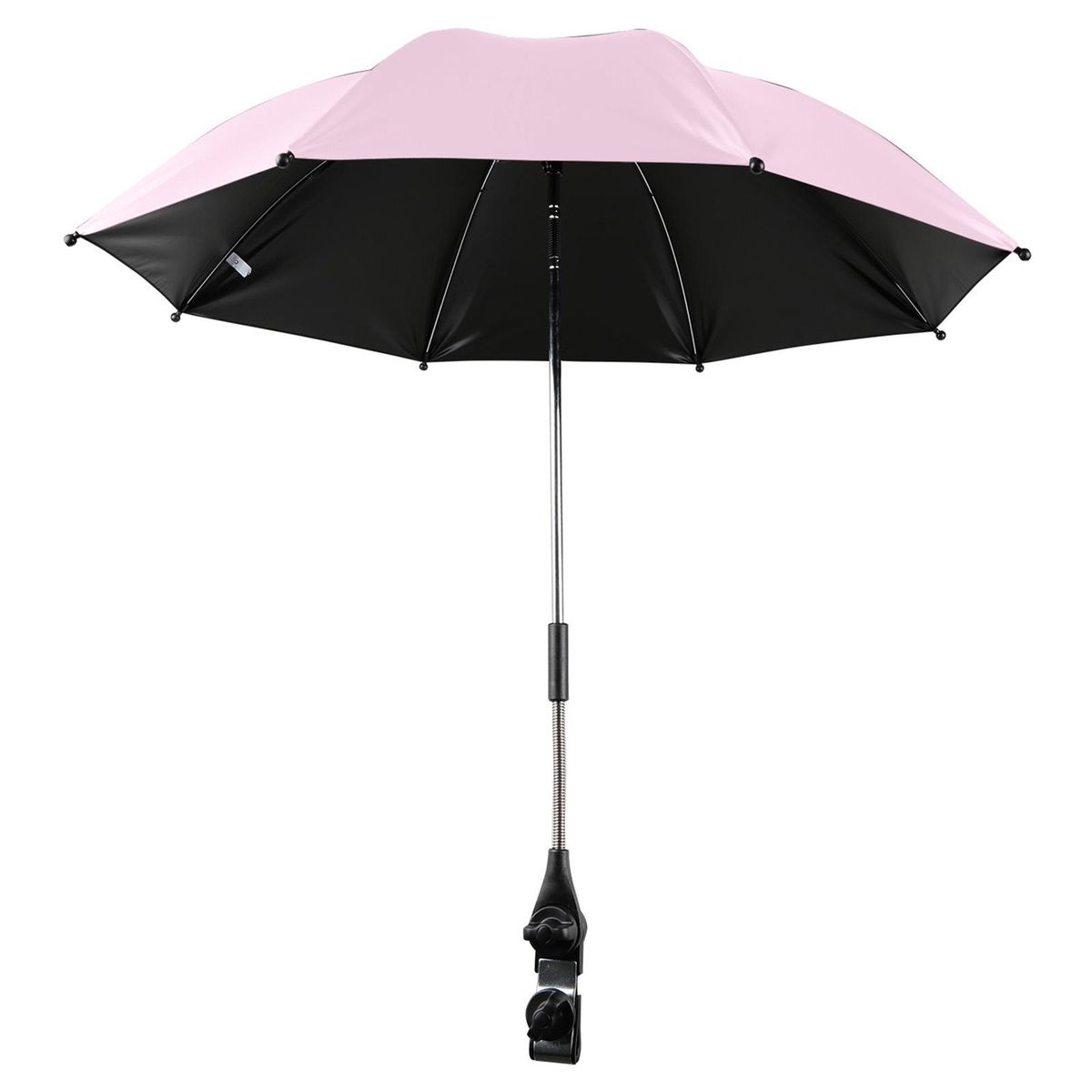 Universal Parasol for Baby Stroller Pushchairs Buggies Vinyl Coating UV-Protection Waterproof 360° Rotatable Stroller Sun Shade