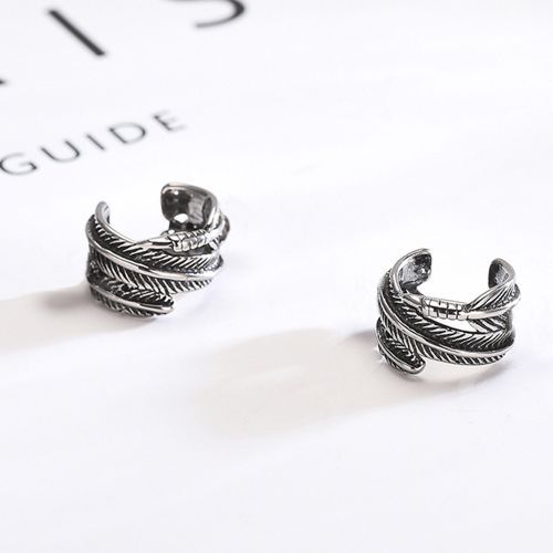 Feather Ear Clips Earrings Men's Trend No Pierced Simple Female Ear Bone Clips
