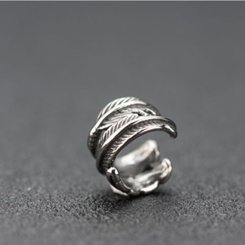 Feather Ear Clips Earrings Men's Trend No Pierced Simple Female Ear Bone Clips