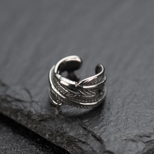 Feather Ear Clips Earrings Men's Trend No Pierced Simple Female Ear Bone Clips