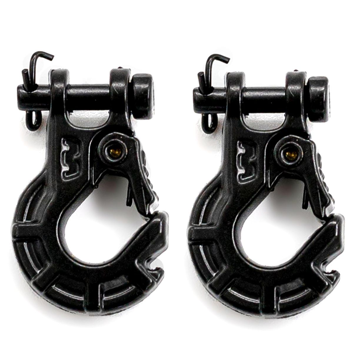 Remote Control Trailer Hook, 2PCS Durable Metal Winch Hook Trailer Hook Replacement for 1/10 TRAX4 Axial SCX10 90046 90047 RR10 Car Model Accessories