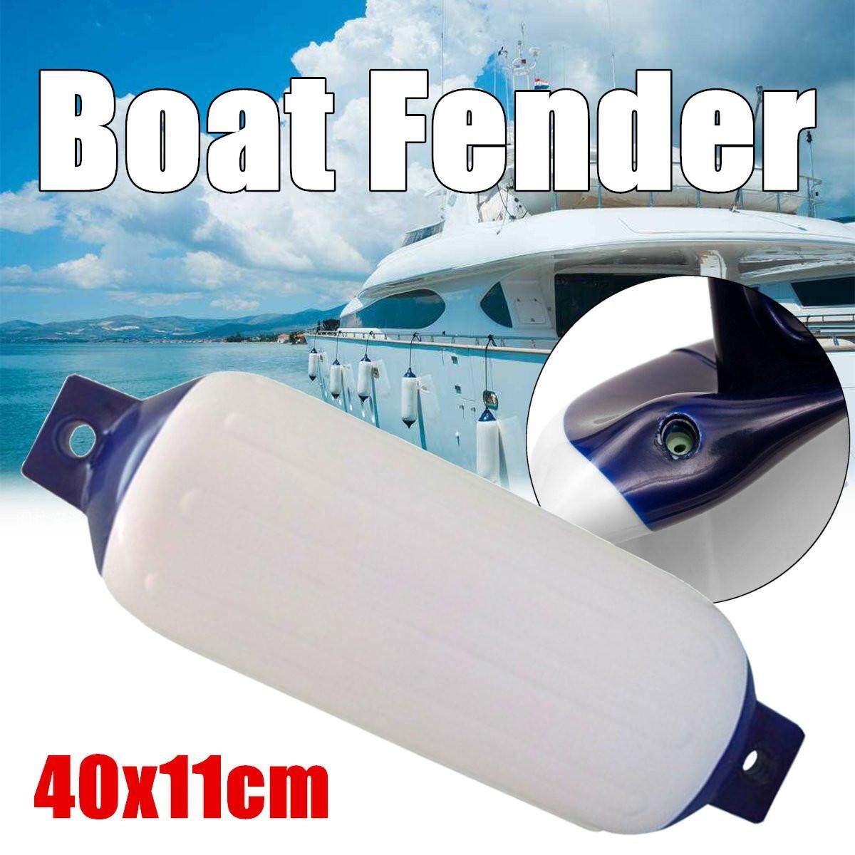 3 X Boat Fenders Blue Tip 415 X 140mm Buffers Boat Marine Mooring Fenders NEW