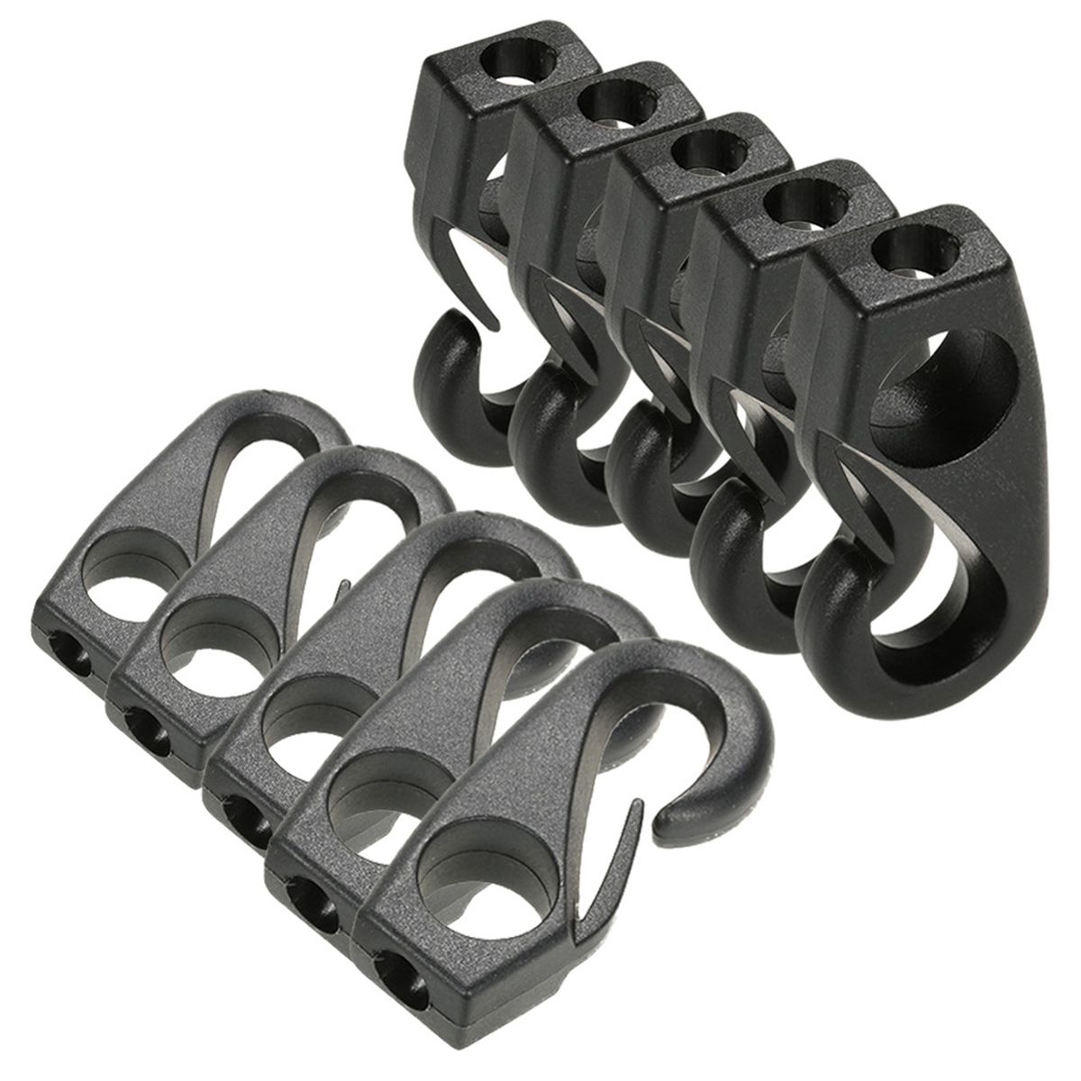 5Pcs Bungee Hook Fishing Canoe Plastic Snap Hook
