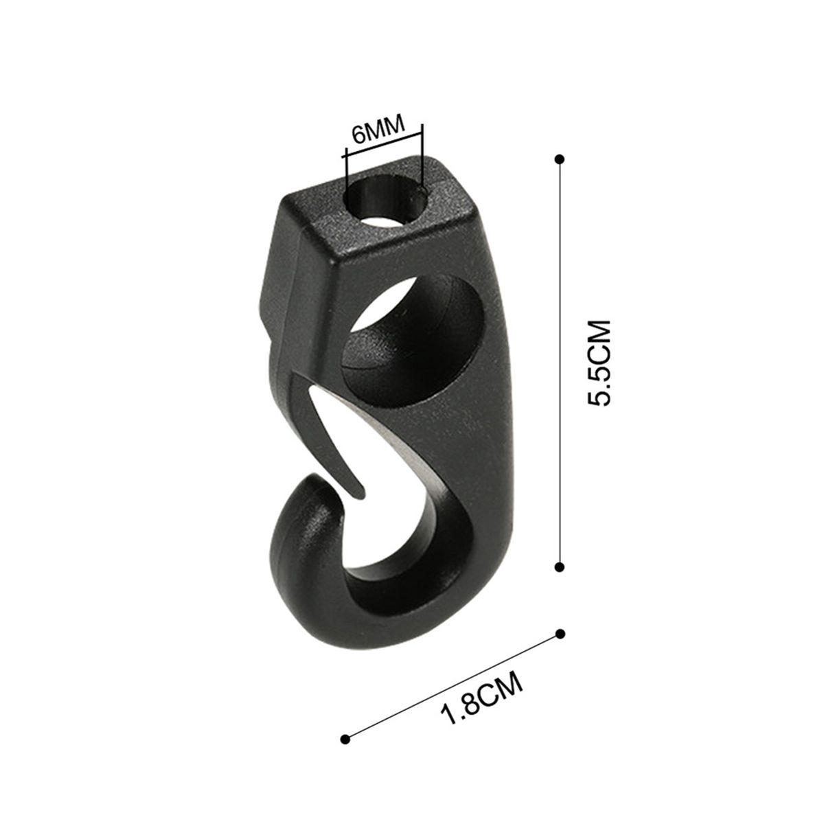 5Pcs Bungee Hook Fishing Canoe Plastic Snap Hook