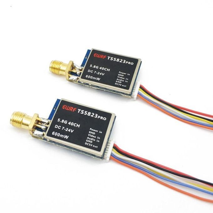 5.8G FPV 40CH 600mW Digital Display Transmitter-Black