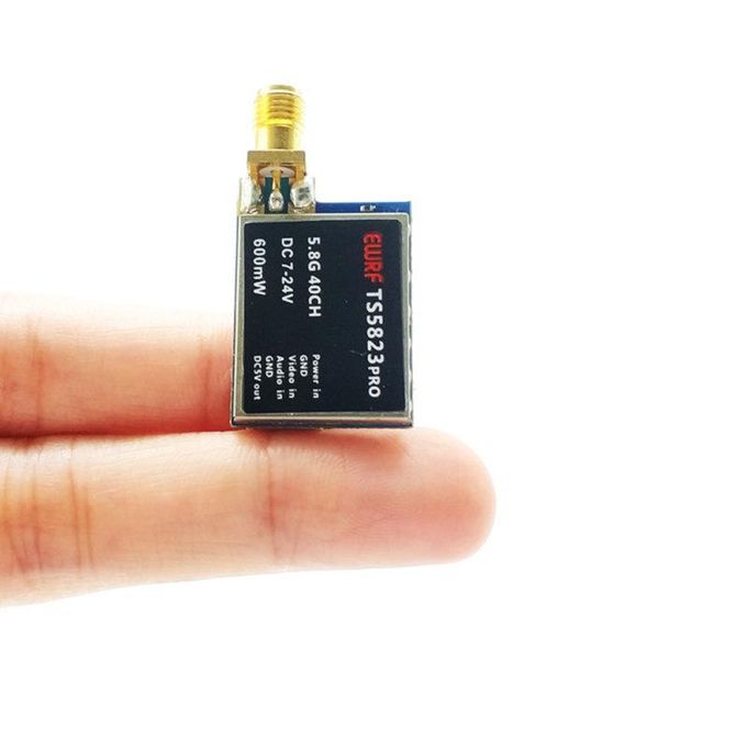 5.8G FPV 40CH 600mW Digital Display Transmitter-Black