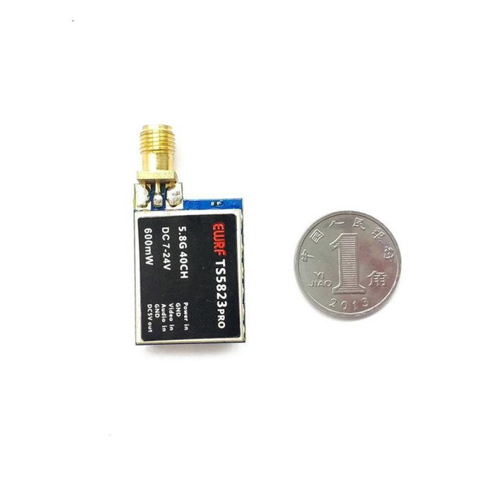 5.8G FPV 40CH 600mW Digital Display Transmitter-Black