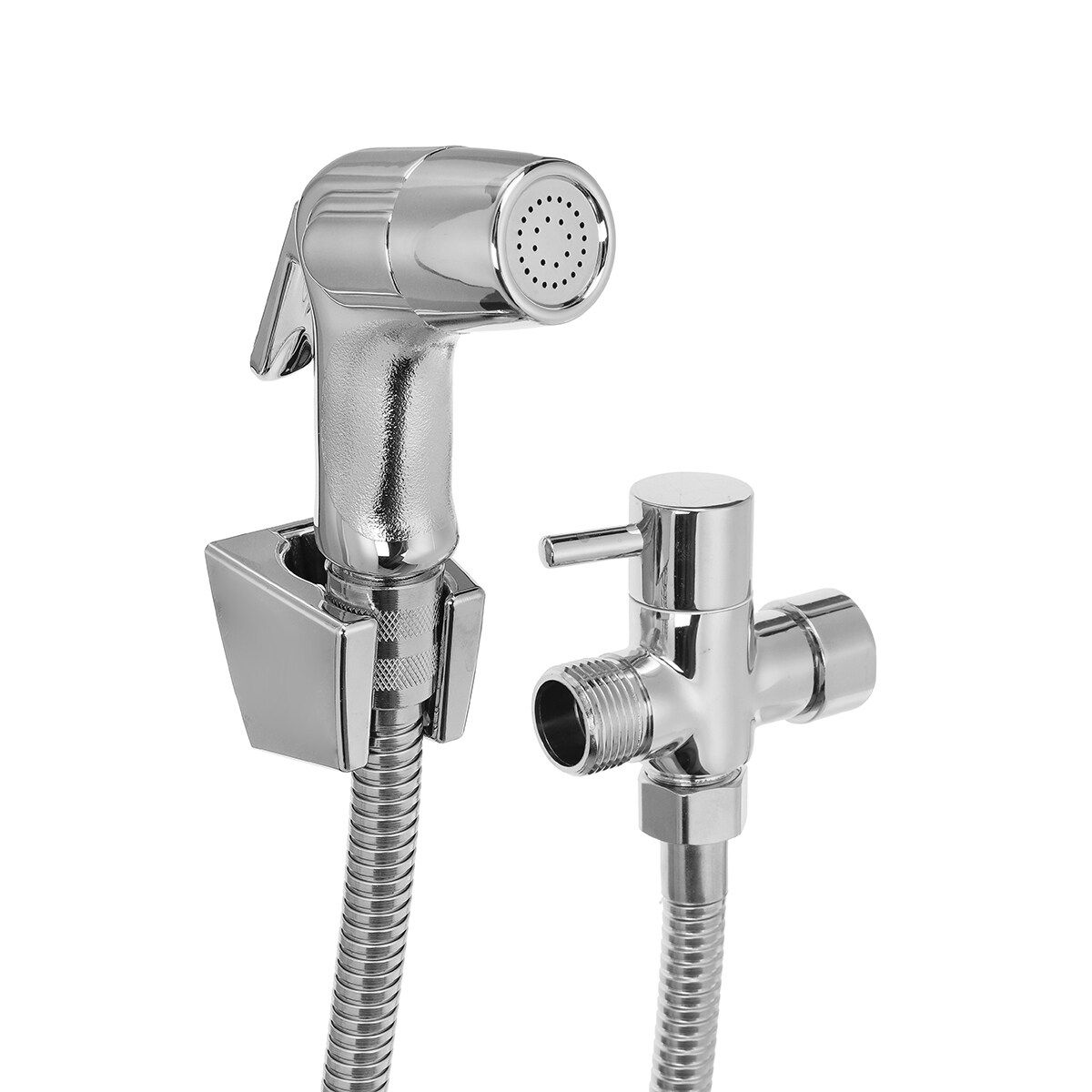 Stainless Steel Toilet Hand Held Bidet Faucet Sprayer Set For Bathroom Cleaning Sprinkler Hose Base 0.8 Water Separator