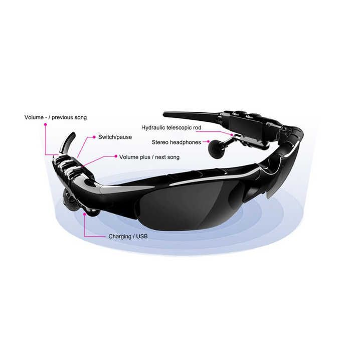 FBI Sport Stereo Bluetooth 5.0 Headset Driving Sunglasses/mp6 Riding Eyes Glasses
