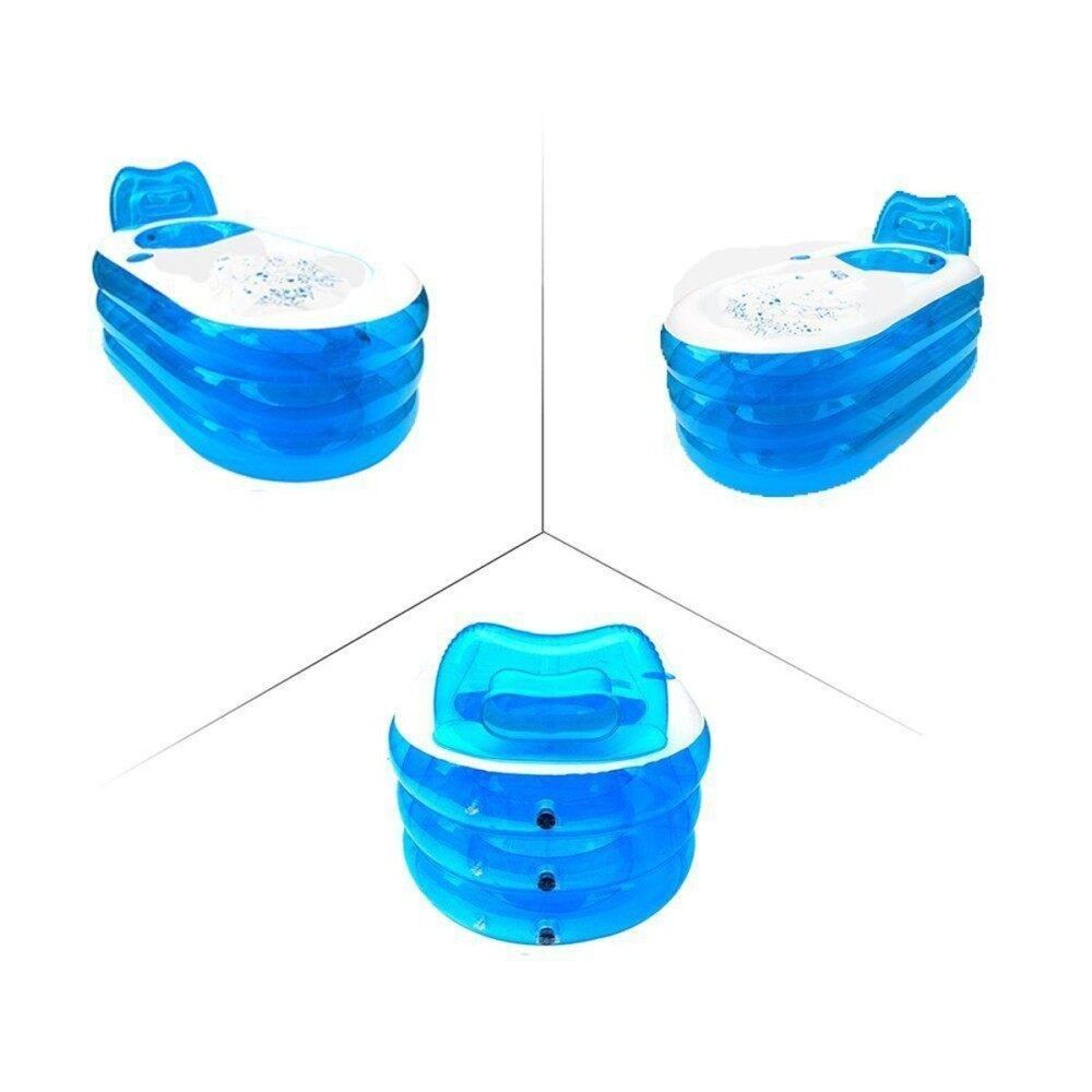Blowup Adult Spa PVC Folding Portable Bathtub Warm Inflatable Bath Tub