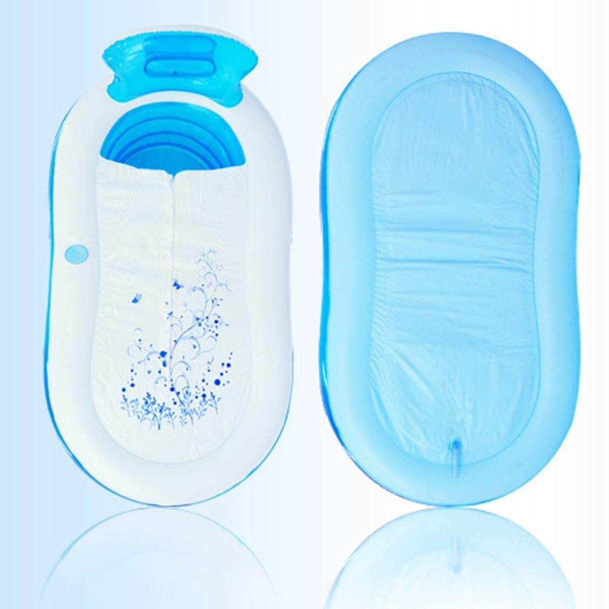 Blowup Adult Spa PVC Folding Portable Bathtub Warm Inflatable Bath Tub