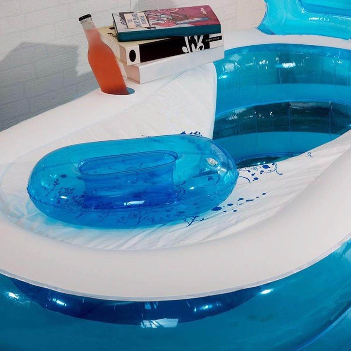 Blowup Adult Spa PVC Folding Portable Bathtub Warm Inflatable Bath Tub