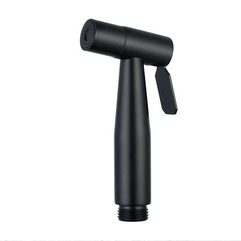 Black Handheld Toilet Sprayer Stainless Steel Bathroom