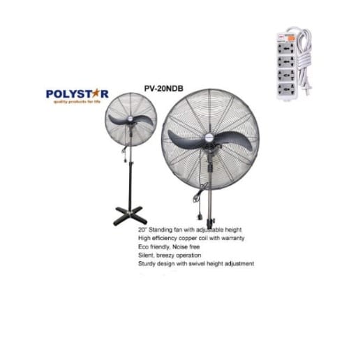 20inches Powerful Industrial Standing Fan + Free Extension .pv-20ndb