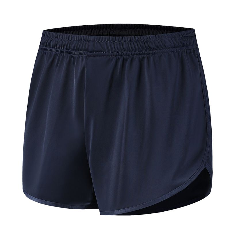 Men's Training Shorts Marathon Running Shorts Men Polyester Loose Sports Short M-4XL Joing Gym Sportswear-Blue