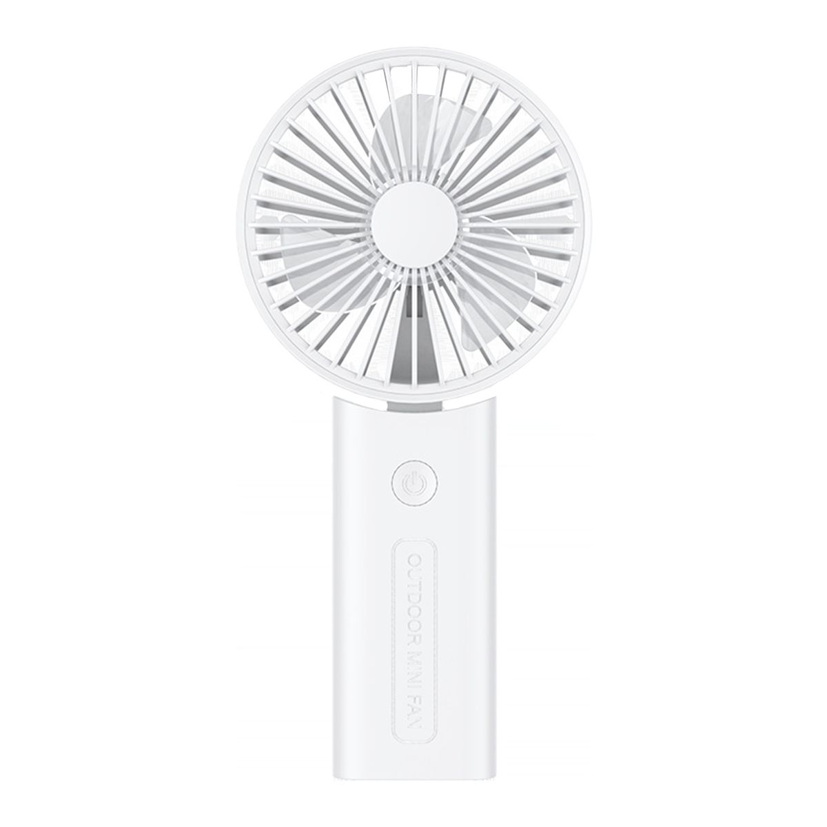 3000mAh Mini Fan Moveable Hanging Rope Strong Wind-White