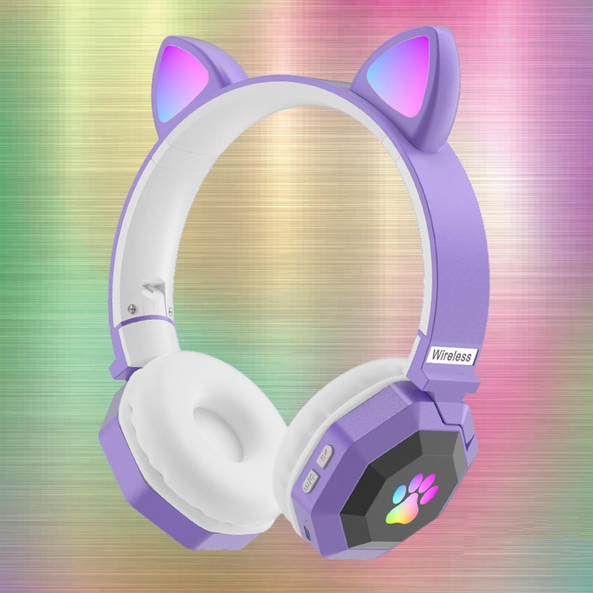 Over-ear Cat-ear Wireless Headphones Noise Canceling With