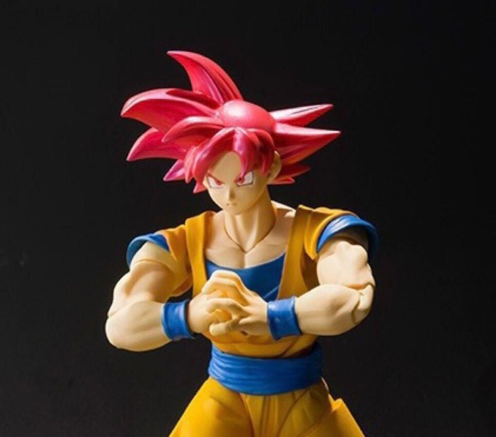 Anime Dragon Ball Red Hair Son Goku Action Figure Movable Joint PVC Super Saiyan Action Figurine Model Dolls Toy