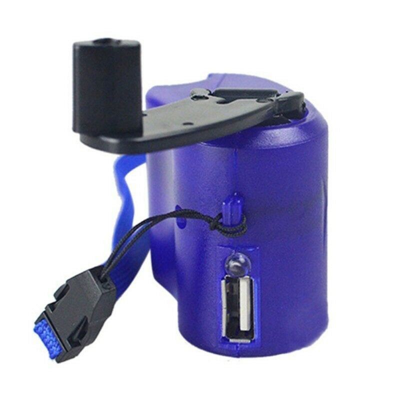 Outdoor Emergency Survival Gear Hand Crank Generator-Blue