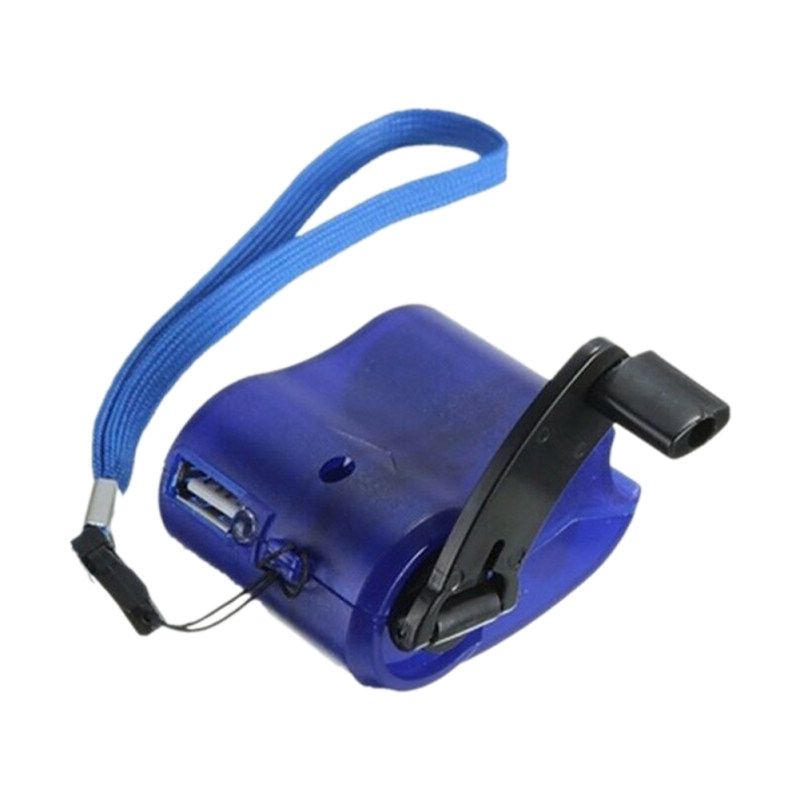 Outdoor Emergency Survival Gear Hand Crank Generator-Blue
