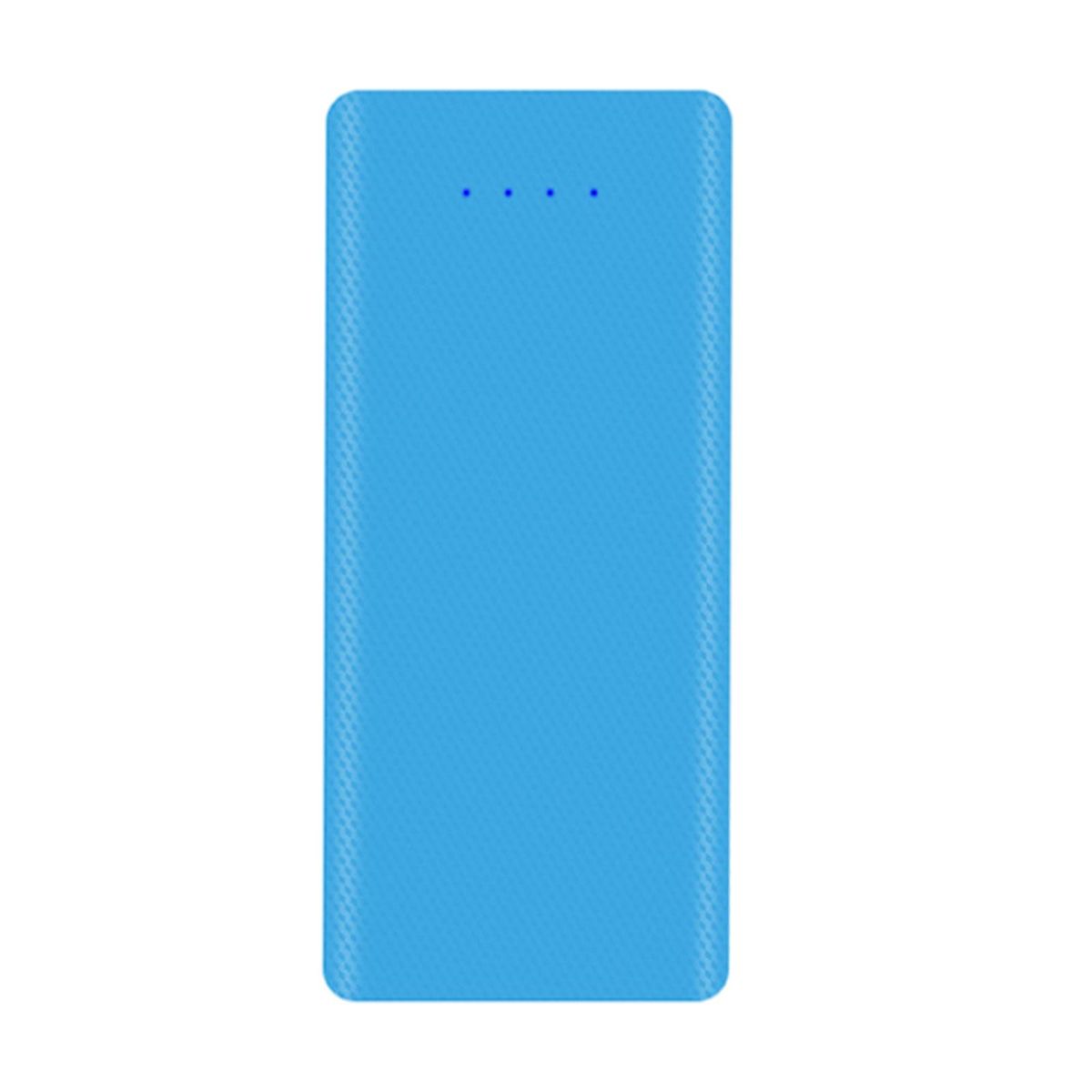 Mini 8 X 18650 DIY  Case Dual USB For All USB Blue 1A