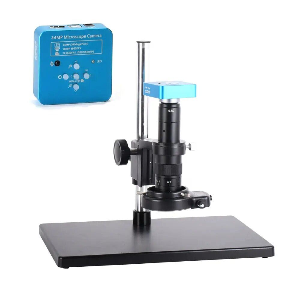 HAYEAR Full Set 34MP 2K Industrial Soldering Microscope