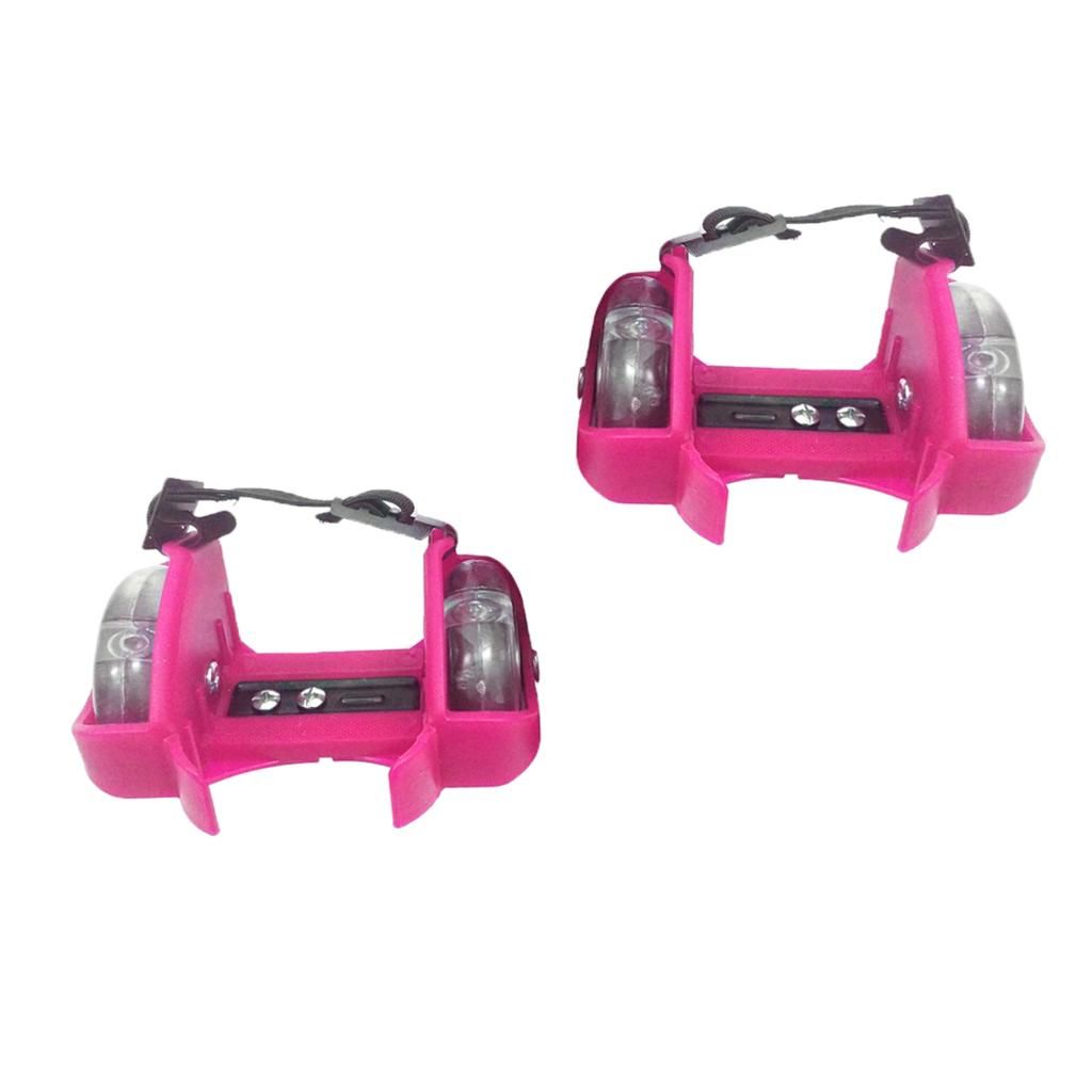 4 X Children Flashing Roller Skates Small Pulley Flash Wheel Heel