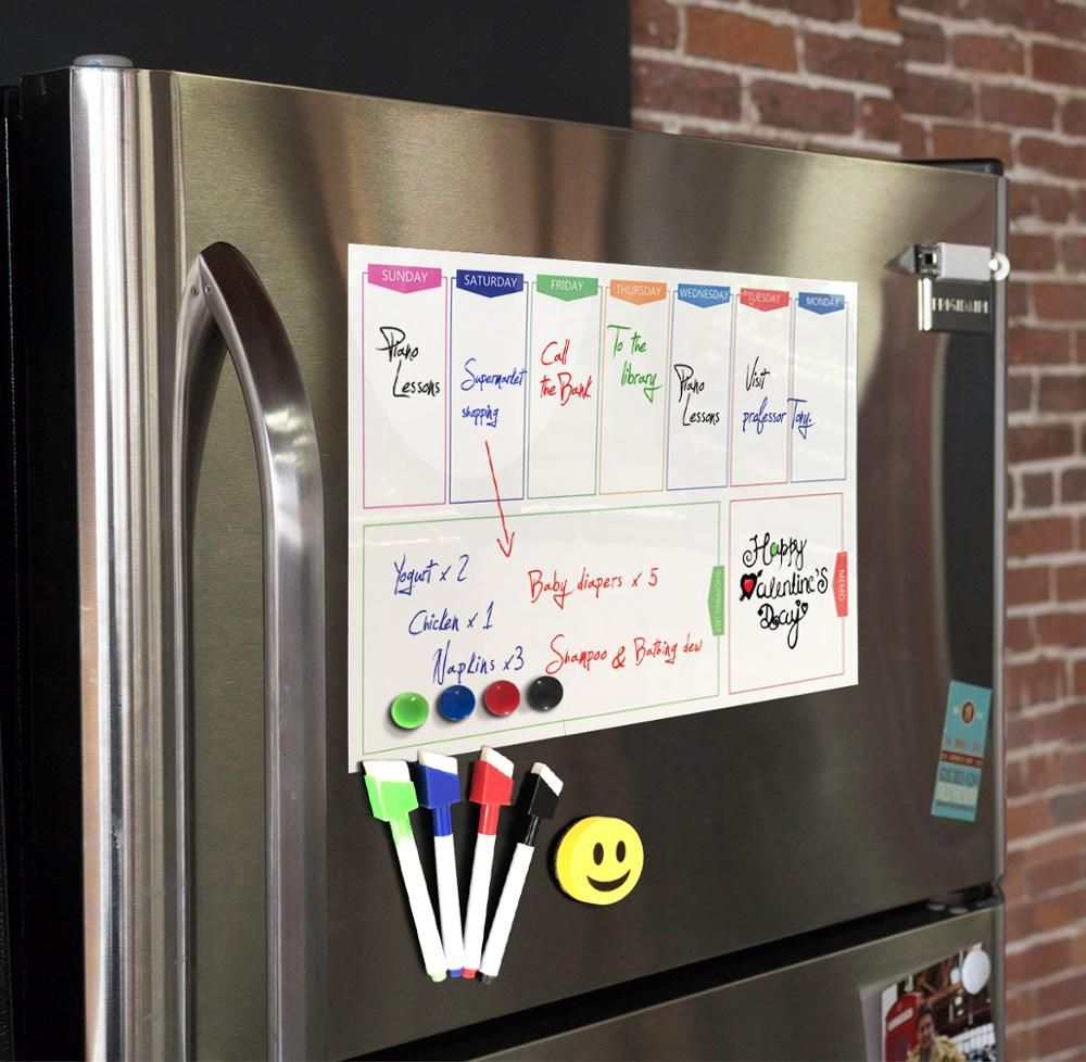 A3 Magnetic Weekly Monthly Planner Whiteboard Frid