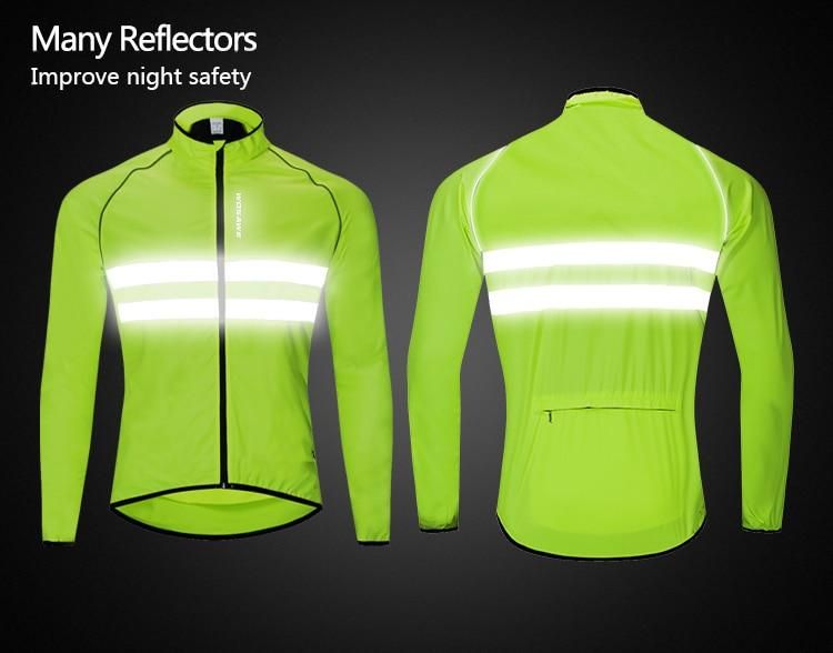Neon Reflective clothing jacket windbreaker quick-drying waterproof coat Anti-UV