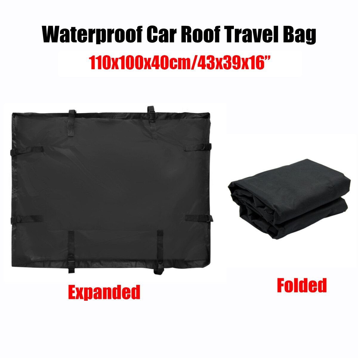 Car Roof Top Bag Travel Storage Waterproof Cargo Carrier For Luggage Travel Cars