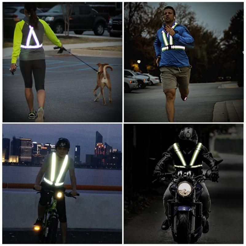 TSLM1 new safety reflective vest for night work and traffic