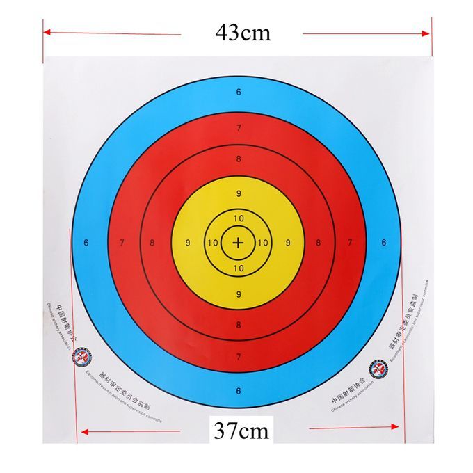 60x/Pack Lots Recurve Bow Target Paper Prop Hunting Practicing Target