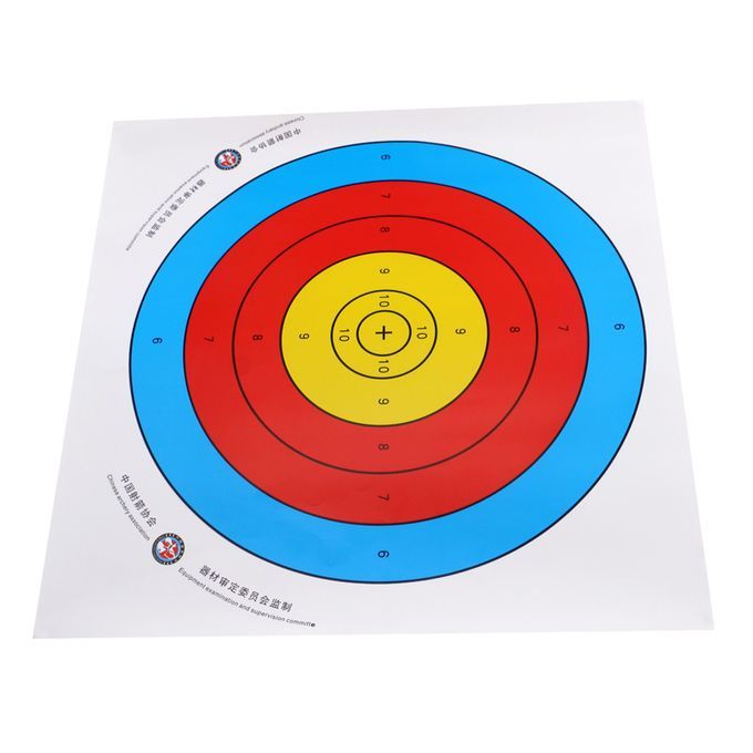 60x/Pack Lots Recurve Bow Target Paper Prop Hunting Practicing Target