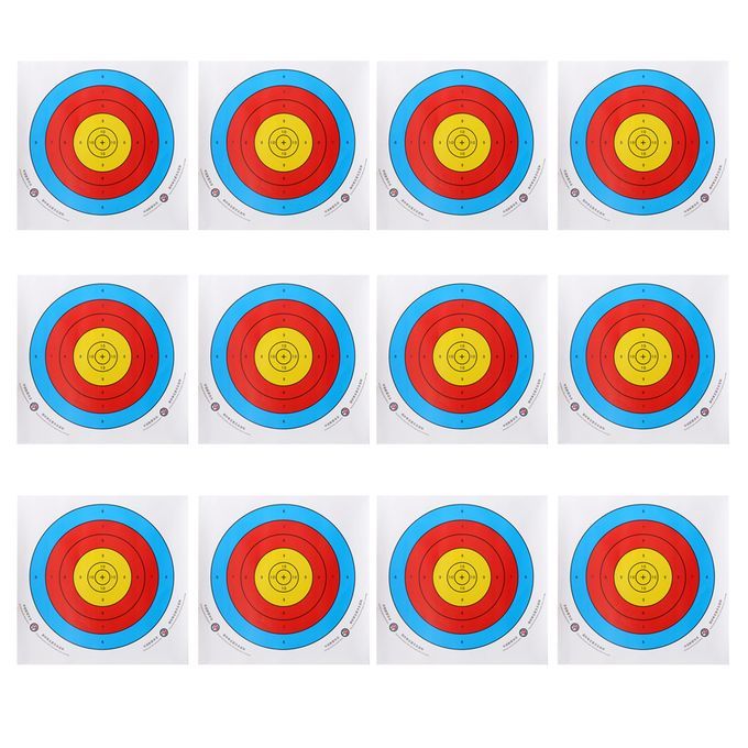 60x/Pack Lots Recurve Bow Target Paper Prop Hunting Practicing Target