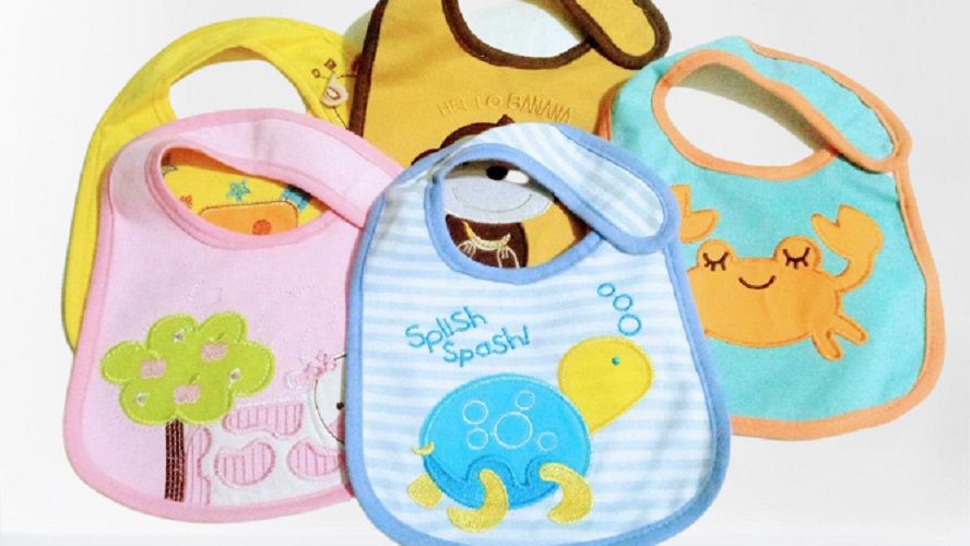 Baby Multi-color & Mixed Bibs- Set Of 5