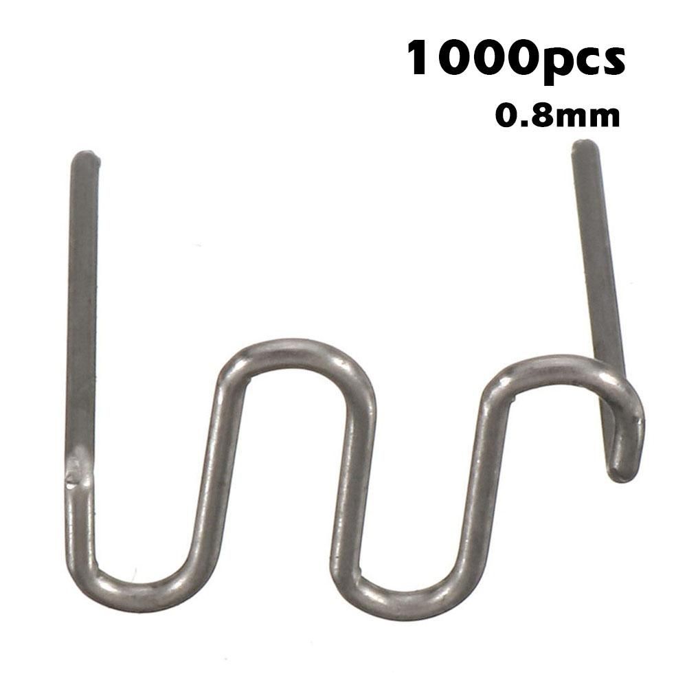 1000pcs Tungsten Steel Car Bumpers Plastics Welding Machine Welding Wire Plastics Welders Studs Appearance Repairing Machine Mending Repairing Standard Pre Cut Waves Staple
