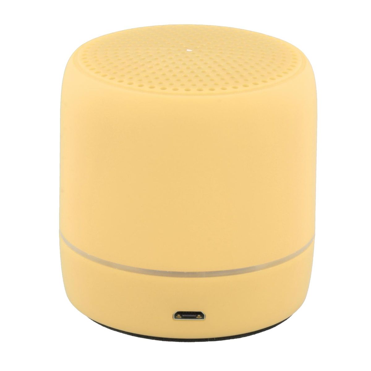 LED Wireless Speakers Practical USB Charging ABS Yellow